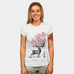 Sakura Deer by DrMonekers